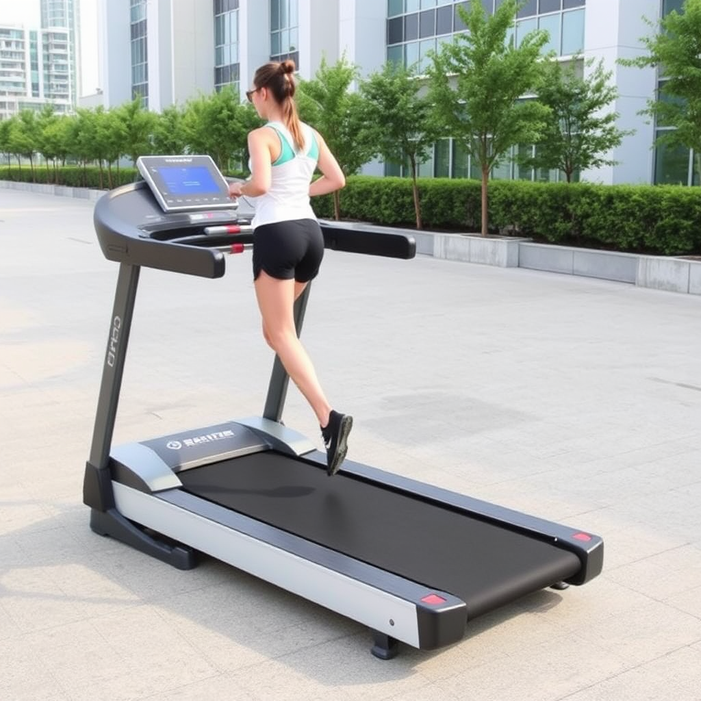 Commercial Adjustable Speed Walking Running Treadmill Machine for Outdoor Aerobic Exercise - 5